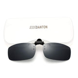 Polarized Clip-on Flip Up Metal Clip Rimless Sunglasses for Prescription Glasses