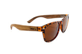 Miru Wayfarer Wood Sunglasses with Polarized Lenses