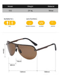 Polarized fashion Sunglasses for man women designer Military pilot Style