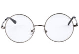 Retro Round Prescription ready Metal Eyeglasses Frame (Large Size)