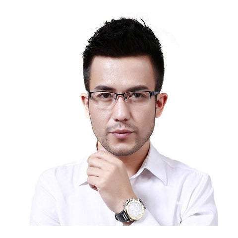 /Photocromic Lens Transition Business Frames Reading Glasses