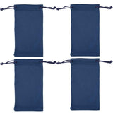 Microfiber Eyeglass Pouch, 4 Pack,For Jewelry,Smartphones, and Glasses Holder