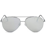Aviator Sunglasses Unisex Flat Lens Mirrored Metal Classic Shades DSR003