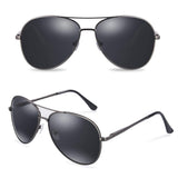 Aviator Polarized Metal Sunglasses 100% UV Protection Square Retro Driving Polarized Sun Glasses