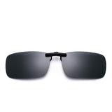 Rimless Rectangle Clip on Sunglasses Lightweight Polarized Eyeglasses Men Women