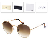 Round Sunglasses handmade frame with Glass Lens 3447, 100% UV Blocking