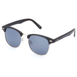 Classic Half Frame Polarized Semi-Rimless Clubmaster Sunglasses (NEERD)