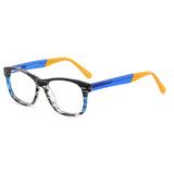Fashionable Flexible Rectangular Acetate Frame clear glasses With Spring Hinge For Women and Men