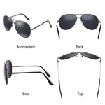 Aviator Polarized Metal Sunglasses 100% UV Protection Square Retro Driving Polarized Sun Glasses