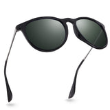 Polarized Sunglasses for Women Vintage Retro Round Mirrored Lens