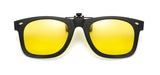 Polarized Clip-on Flip Up Rimless Sunglasses for Prescription Glasses