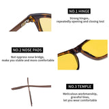HD Night Vision Glasses for Driving  Yellow Lens Aviator Anti glare Sunglasses