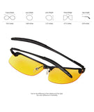 Night Driving Glasses Night Vision Polarized UV400 Protection Sport Sunglasses