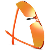 Sports Polarized Sunglasses For Men Women,Fishing Driving Golfing Fashion Metal Sunglasses