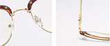 Unisex Vintage Classic Metal Glasses Frame With Clear Lenses