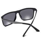 Classic Retro Square Driving Polarized Sunglasses Men Aluminum Magnesium Metal Legs Sun Glasses