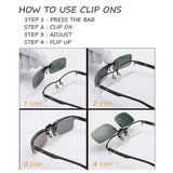 Clip-on Sunglasses 2 Pack Polarized Lens For Driving, Outdoor Sports & Holidays