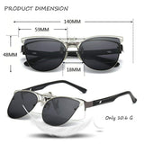 Clip-on Sunglasses For Women New Design Polarized Fashion Sunglasses - 1 Piece