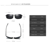 Driving Polarized Sunglasses For Men Al-Mg Metal Ultra Light Golf Fishing Sunglasses