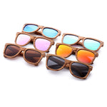 Zebra Wood Wayfarer Sunglasses Polarized Shades for Men Wooden Eyewear Glasses