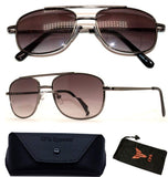 Select 1 or 2 Pairs - Unisex Aviator Retro Sun Readers Spring Hinged Reading Glasses Sunglasses (These Are BIFOCAL Reading Glasses)