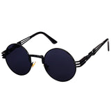 Gothic John Lennon Metal Spring Frame Round Vintage  Steampunk Sunglasses