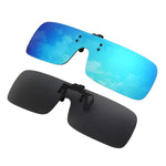 2-Pack Polarized Clip-on Flip Up Rimless One Piece Sunglasses,JP68