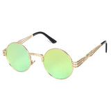 Gothic John Lennon Metal Spring Frame Round Vintage  Steampunk Sunglasses