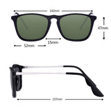 Sunglassesfor Men  Square Polarized Sunglasses with HD Vision Anti Glare Lens UV 400 Protection