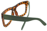 Vintage Inspired Geek Oversized Square Thick Horn Rimmed Eyeglasses Clear Lens