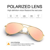 Mirrored Aviator Polarized Sunglasses for Mens & Womens UV-400