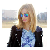 Lightweight Colorful Mirror Revo Lens Polarized Aviator Sunglasses 85832
