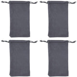 Microfiber Eyeglass Pouch, 4 Pack,For Jewelry,Smartphones, and Glasses Holder