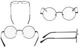 Retro Round Prescription ready Metal Eyeglass Frame (Small Size)
