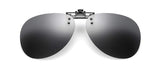 Polarized Clip-on Flip Up Rimless Sunglasses for Prescription Glasses