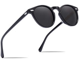 Vintage Round Polarized Sunglasses for Men, 100% UV400 Protection CA5288L