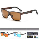 Classic Oversized Polarized Men Big Square Sport Aluminum Drving Riding Cycling Sunglasses