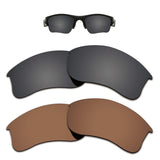 Replacement Lenses Different Colors for Oakley Flak Jacket XLJ Sunglass Polarized Pack of 2