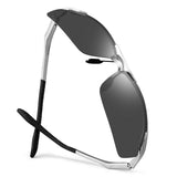 Sports Polarized Sunglasses For Men Women,Fishing Driving Golfing Fashion Metal Sunglasses