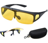 Headlight Night Vision Driving Glasses Wraparounds Polarized Sunglasses