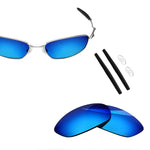 Anti-salt Polarized Replacement Lenses & Sock Kit for Oakley Whisker