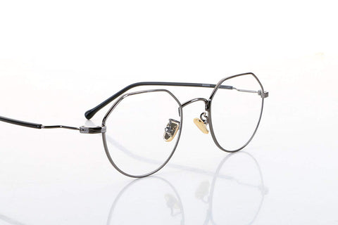 2018 New Fashion Eyeglasses Frame Memory Metal Women's Men's Optical Vintage Retro Aviator Eyewear Glasses Frame Transparent Lens Non-prescription Include Case