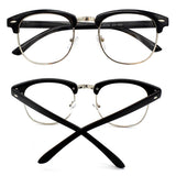 Womens Mens Horned Rim Wayfarer Glasses Frame Nerd Eyeglasses