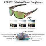 Sports Sunglasses Polarized Mens Camouflage Eyewear Driving Glasses Shades