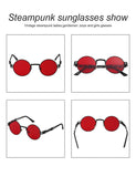 Gothic John Lennon Metal Spring Frame Round Steampunk Sunglasses Retro Circle Shade Available