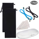 6 Pcs Adjustable Eyewear Retainer, Universal Eyeglasses Strap Chain