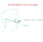 Vintage Alloy Semi Rimless Reading Glasses Men Women Half Frame Slim Glasses with Stylish Case T0340