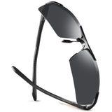 Sports Polarized Sunglasses For Men Women,Fishing Driving Golfing Fashion Metal Sunglasses