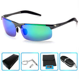 Men's Polarized Sunglasses For Men Driving Fishing Golf Climbing Running Sports Style Metal Frame Glasses
