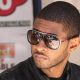 Large Retro Aviator Fashion Mens Brand Designer Sunglasses for Men
